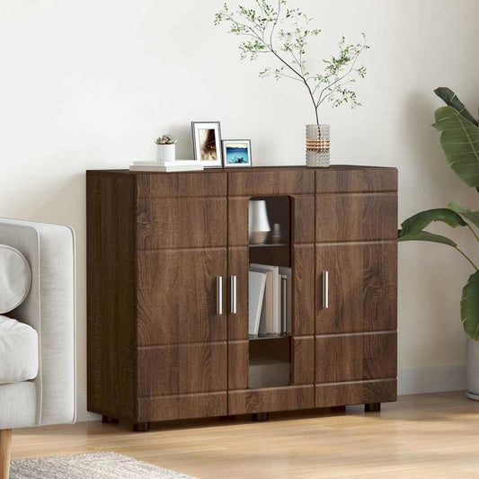 Sideboard Brown oak 55.5 x 29 x 100 cm Engineered Wood