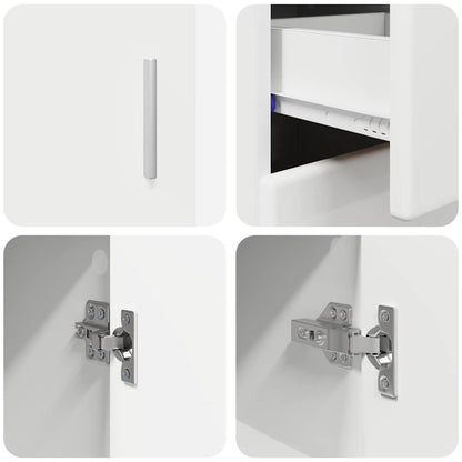 Sideboard FLORIN White 88.5 x 30.5 x 73 cm Engineered Wood