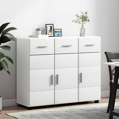 Sideboard FLORIN White 88.5 x 30.5 x 73 cm Engineered Wood