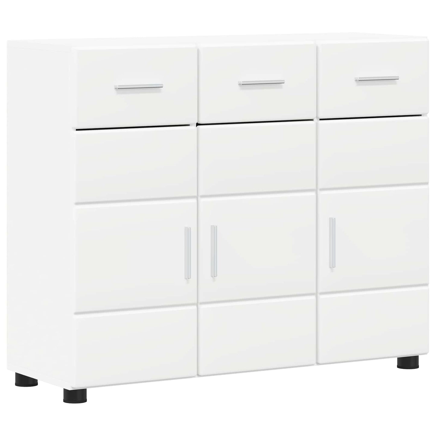 Sideboard FLORIN White 88.5 x 30.5 x 73 cm Engineered Wood