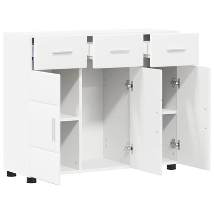 Sideboard FLORIN White 88.5 x 30.5 x 73 cm Engineered Wood