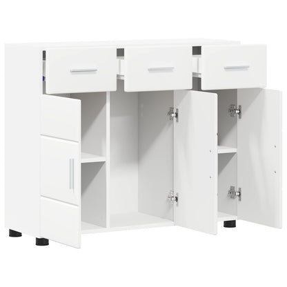 Sideboard FLORIN White 88.5 x 30.5 x 73 cm Engineered Wood