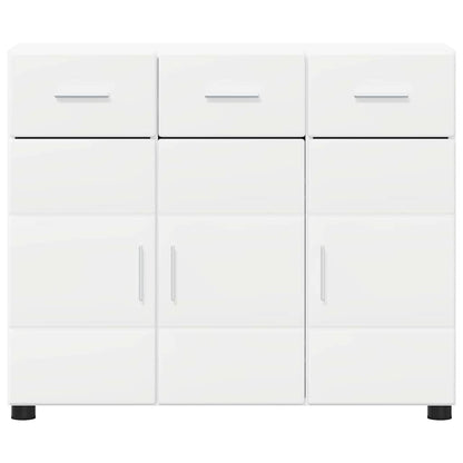 Sideboard FLORIN White 88.5 x 30.5 x 73 cm Engineered Wood