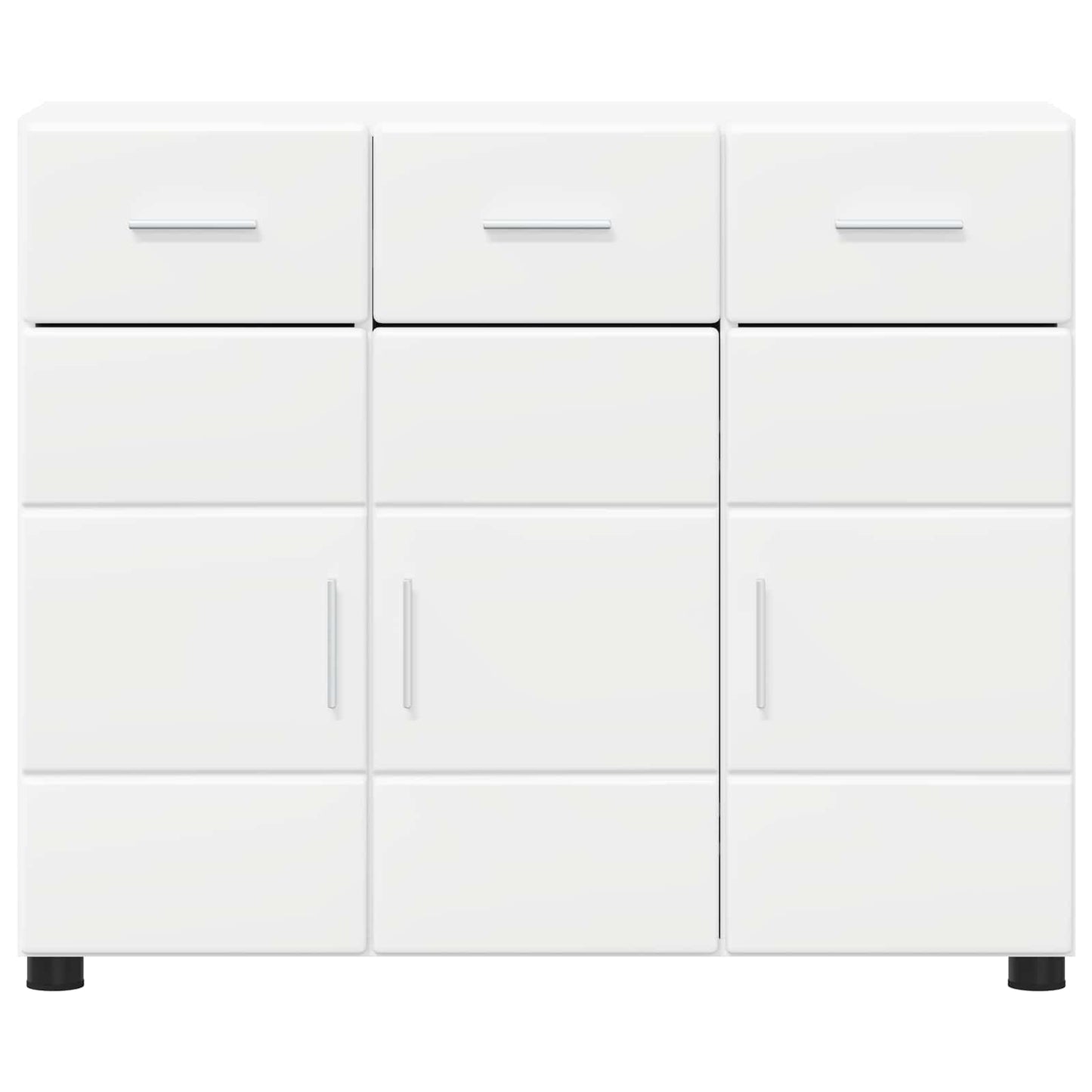 Sideboard FLORIN White 88.5 x 30.5 x 73 cm Engineered Wood