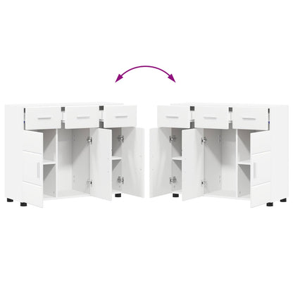 Sideboard FLORIN White 88.5 x 30.5 x 73 cm Engineered Wood