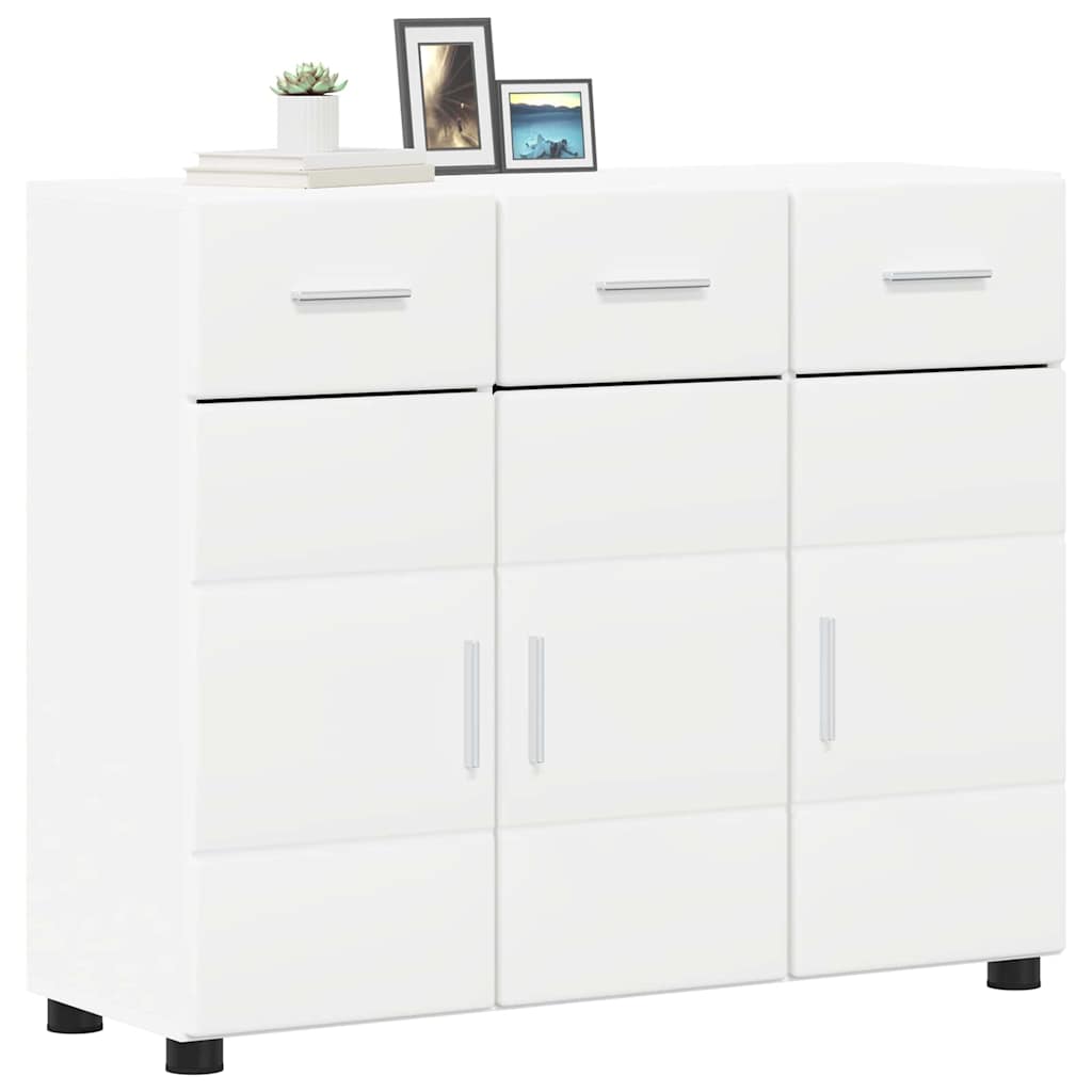 Sideboard FLORIN White 88.5 x 30.5 x 73 cm Engineered Wood