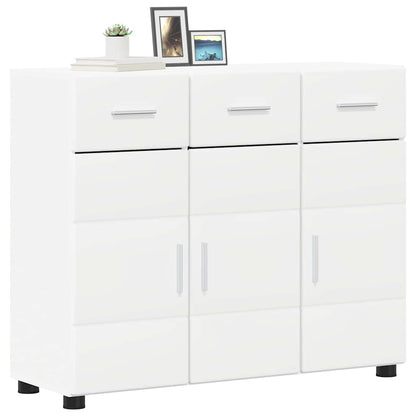 Sideboard FLORIN White 88.5 x 30.5 x 73 cm Engineered Wood