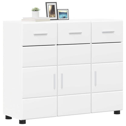 Sideboard FLORIN White 88.5 x 30.5 x 73 cm Engineered Wood