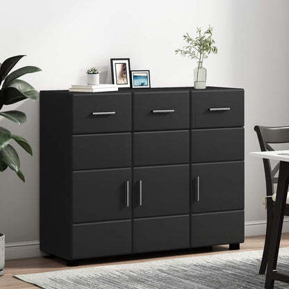 Sideboard FLORIN Black 88.5 x 30.5 x 73 cm Engineered Wood