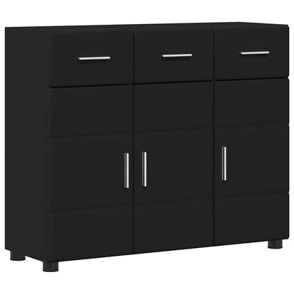 Sideboard FLORIN Black 88.5 x 30.5 x 73 cm Engineered Wood