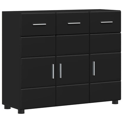 Sideboard FLORIN Black 88.5 x 30.5 x 73 cm Engineered Wood