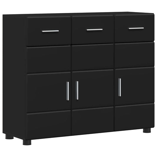 Sideboard FLORIN Black 88.5 x 30.5 x 73 cm Engineered Wood