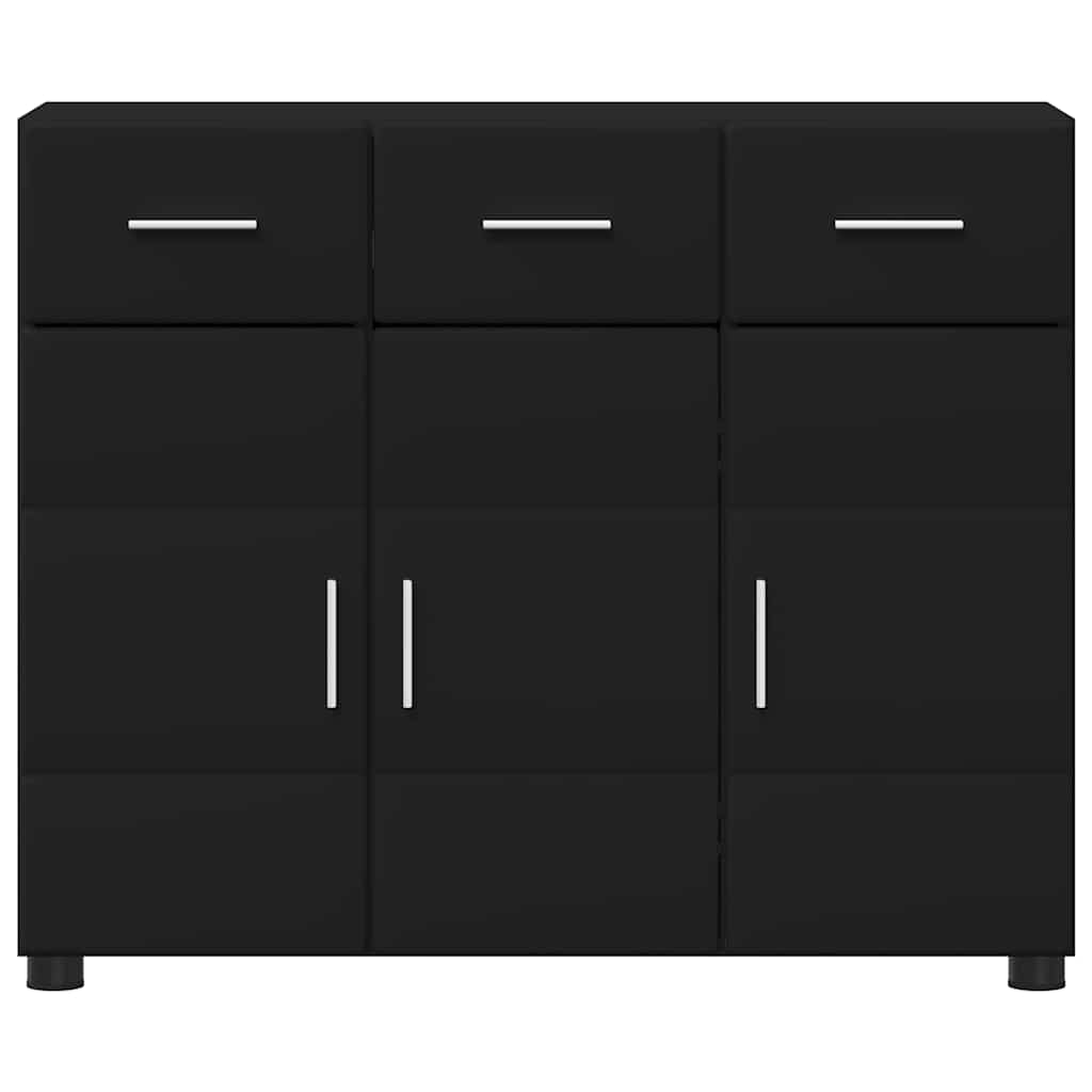 Sideboard FLORIN Black 88.5 x 30.5 x 73 cm Engineered Wood