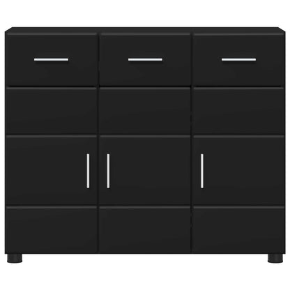 Sideboard FLORIN Black 88.5 x 30.5 x 73 cm Engineered Wood