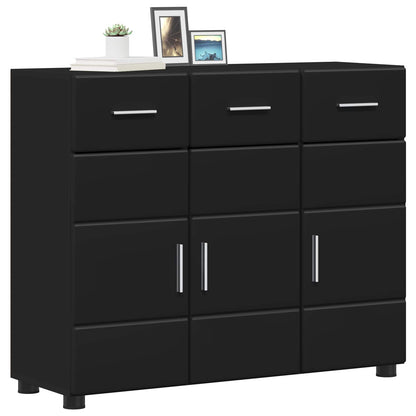 Sideboard FLORIN Black 88.5 x 30.5 x 73 cm Engineered Wood