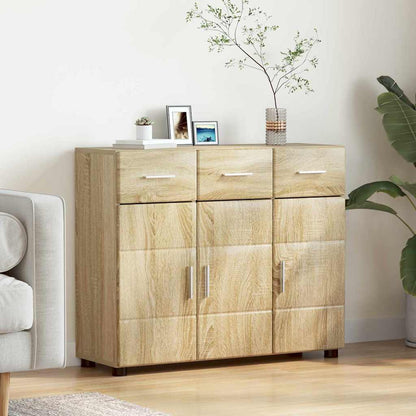 Sideboard FLORIN Sonoma Oak 88.5 x 30.5 x 73 cm Engineered Wood