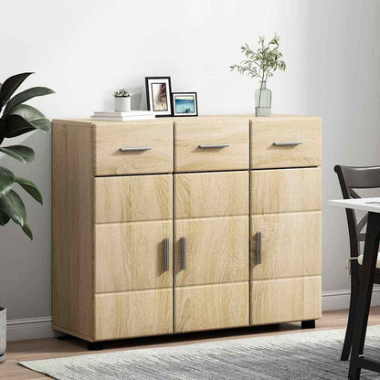 Sideboard FLORIN Sonoma Oak 88.5 x 30.5 x 73 cm Engineered Wood