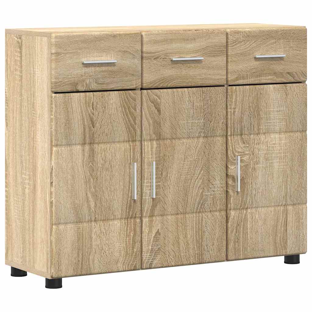 Sideboard FLORIN Sonoma Oak 88.5 x 30.5 x 73 cm Engineered Wood
