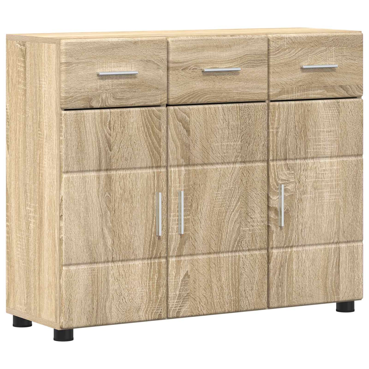 Sideboard FLORIN Sonoma Oak 88.5 x 30.5 x 73 cm Engineered Wood