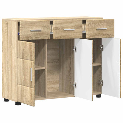 Sideboard FLORIN Sonoma Oak 88.5 x 30.5 x 73 cm Engineered Wood