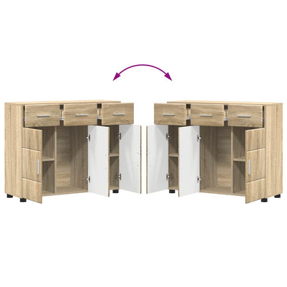 Sideboard FLORIN Sonoma Oak 88.5 x 30.5 x 73 cm Engineered Wood