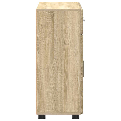 Sideboard FLORIN Sonoma Oak 88.5 x 30.5 x 73 cm Engineered Wood