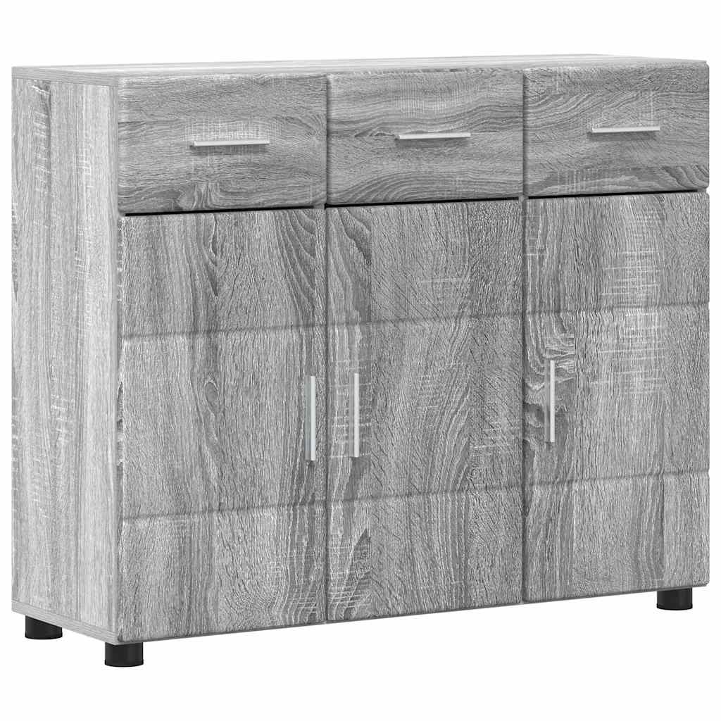 Sideboard with Shelf FLORIN Grey Sonoma 88.5 x 30.5 x 73 cm
