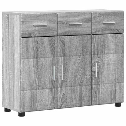 Sideboard with Shelf FLORIN Grey Sonoma 88.5 x 30.5 x 73 cm