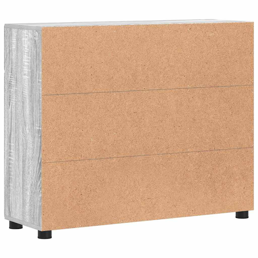 Sideboard with Shelf FLORIN Grey Sonoma 88.5 x 30.5 x 73 cm
