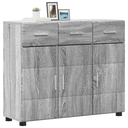 Sideboard with Shelf FLORIN Grey Sonoma 88.5 x 30.5 x 73 cm