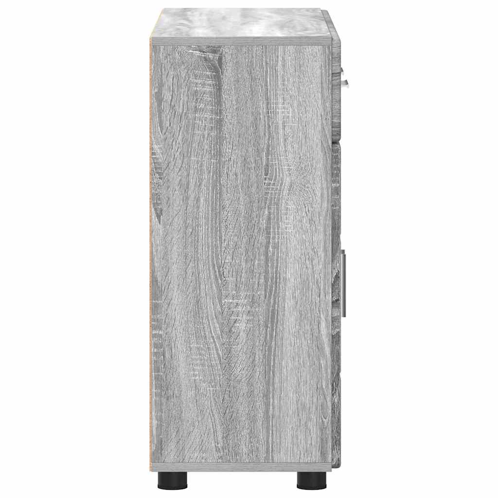 Sideboard with Shelf FLORIN Grey Sonoma 88.5 x 30.5 x 73 cm