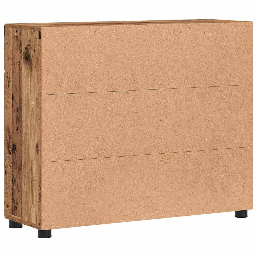 Sideboard FLORIN Old Wood 88.5 x 30.5 x 73 cm Engineered Wood