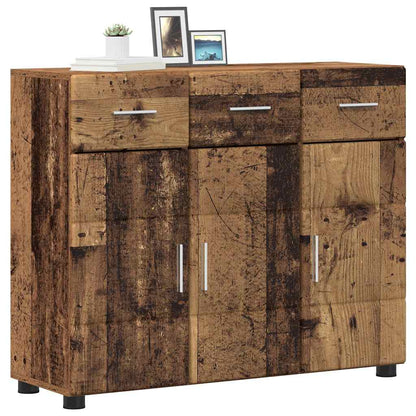 Sideboard FLORIN Old Wood 88.5 x 30.5 x 73 cm Engineered Wood