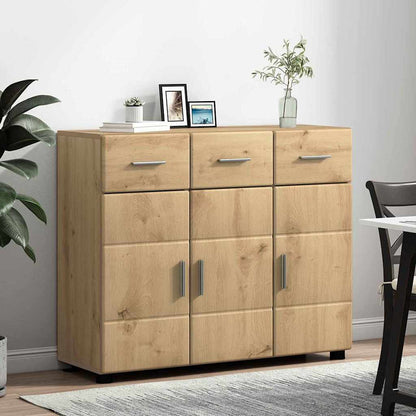 Sideboard with Shelf FLORIN Artisan Oak 88.5 x 30.5 x 73 cm