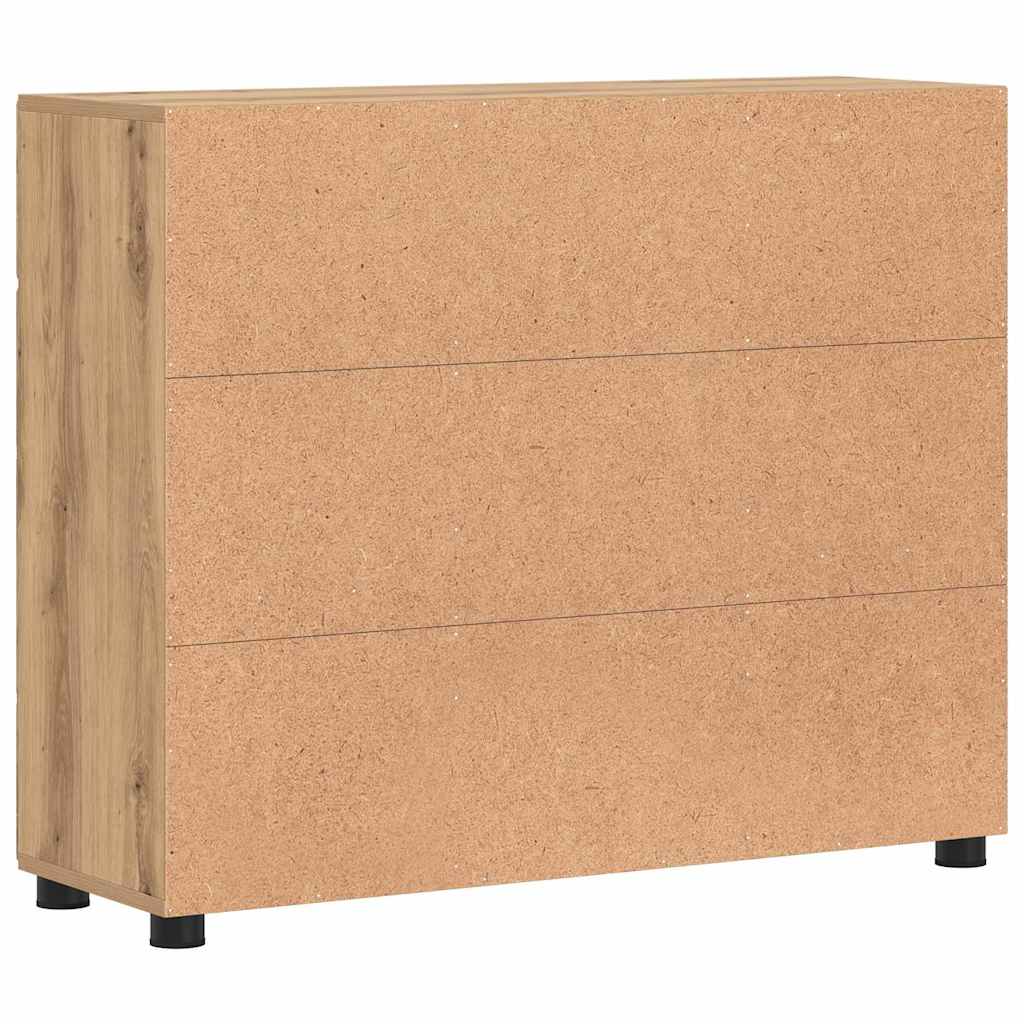 Sideboard with Shelf FLORIN Artisan Oak 88.5 x 30.5 x 73 cm