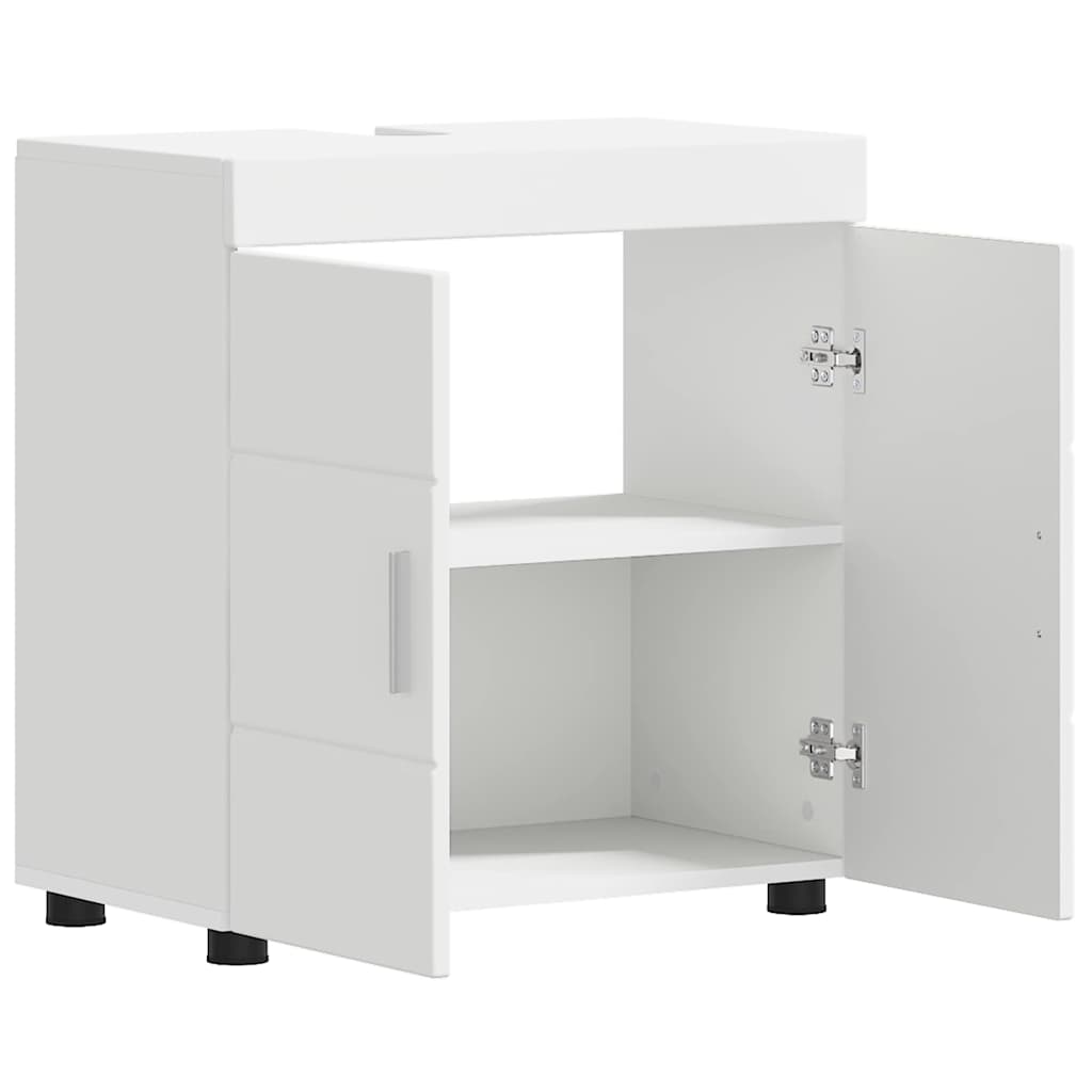 Bathroom Cabinet Set with Storage TULUM White 60 x 34 x 63 cm