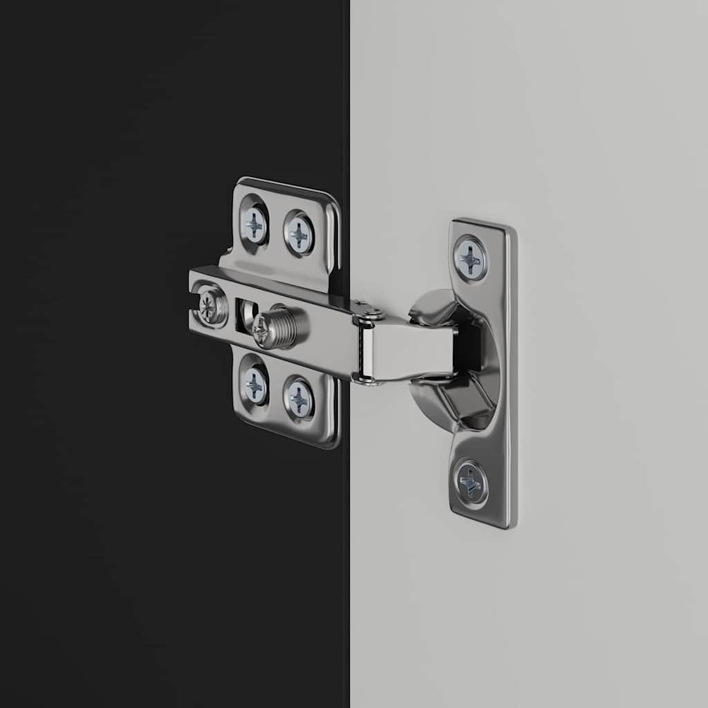 Bathroom Cabinet Set with Storage TULUM Black 60 x 34 x 63 cm