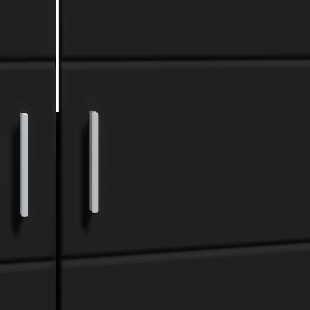 Bathroom Cabinet Set with Storage TULUM Black 60 x 34 x 63 cm