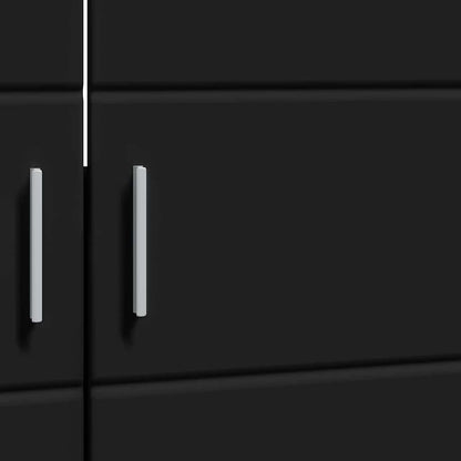 Bathroom Cabinet Set with Storage TULUM Black 60 x 34 x 63 cm