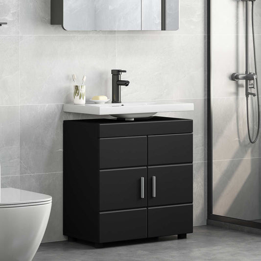 Bathroom Cabinet Set TULUM Black 60 x 34 x 63 cm