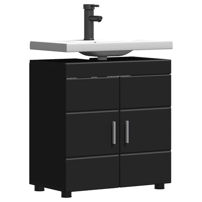 Bathroom Cabinet Set TULUM Black 60 x 34 x 63 cm