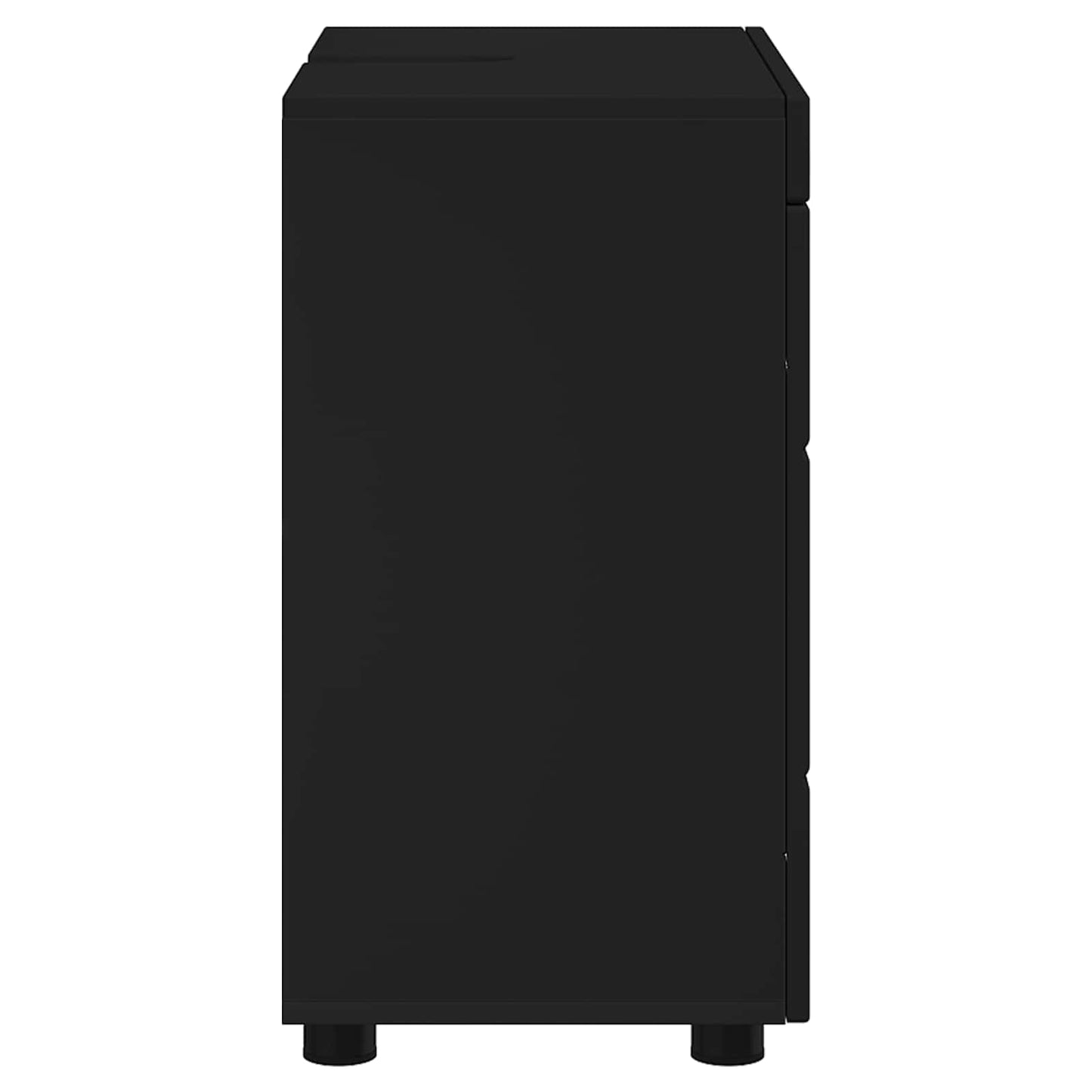 Bathroom Cabinet Set with Storage TULUM Black 60 x 34 x 63 cm