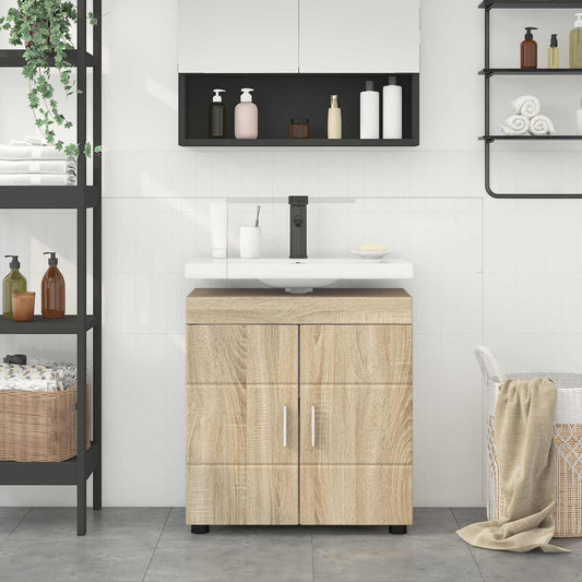 Bathroom Cabinet Set TULUM Sonoma Oak 60 x 34 x 63 cm