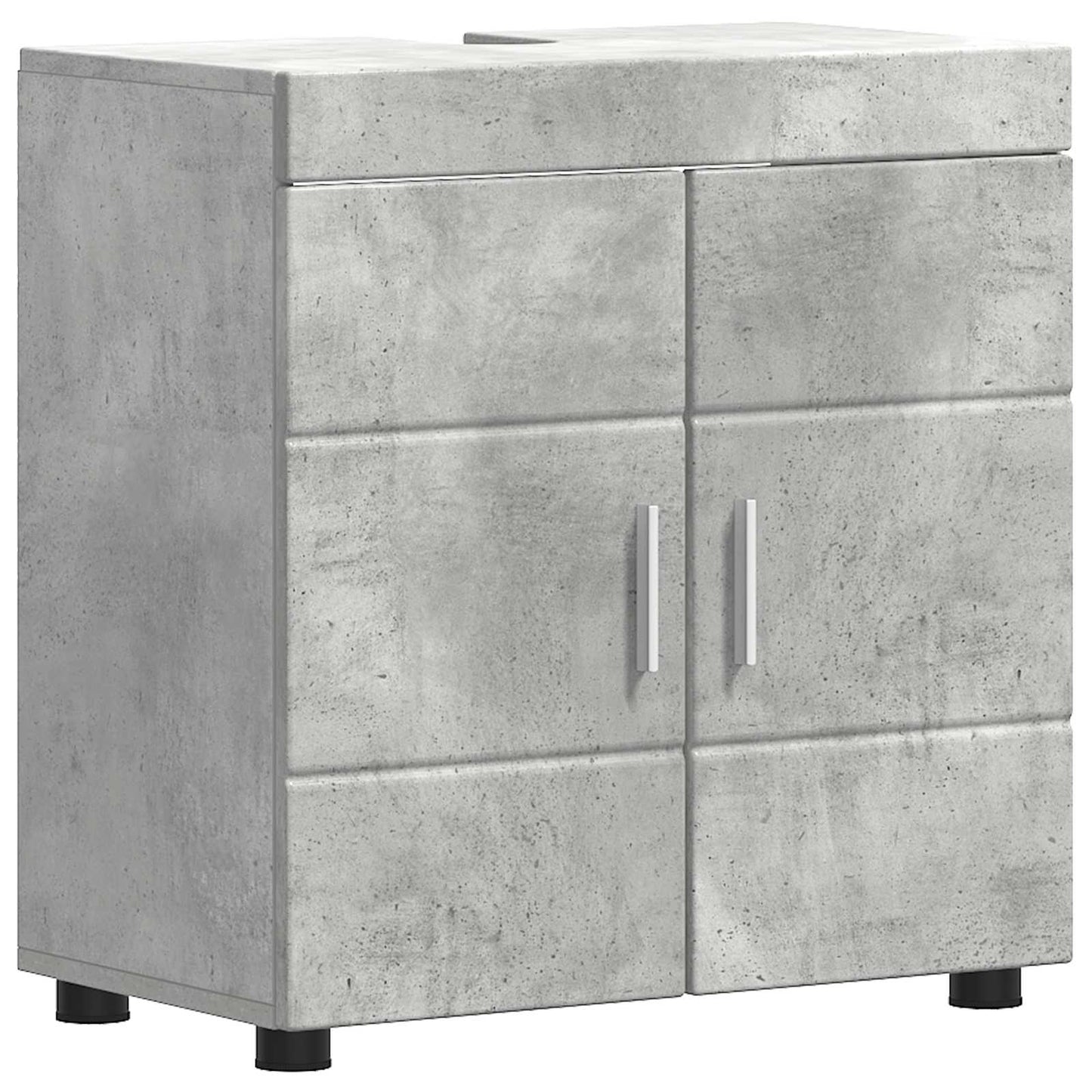 Bathroom Cabinet Set TULUM Concrete Grey 60 x 34 x 63 cm