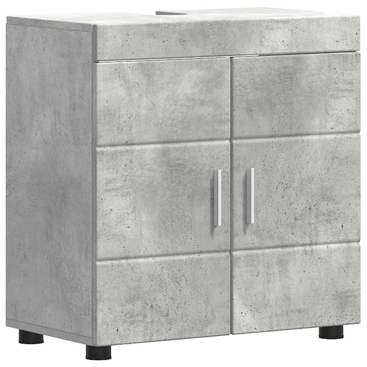 Bathroom Cabinet Set TULUM Concrete Grey 60 x 34 x 63 cm