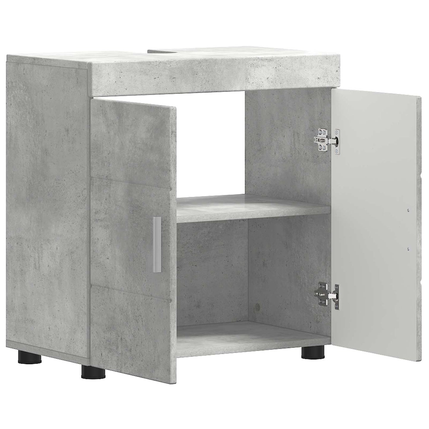 Bathroom Cabinet Set TULUM Concrete Grey 60 x 34 x 63 cm