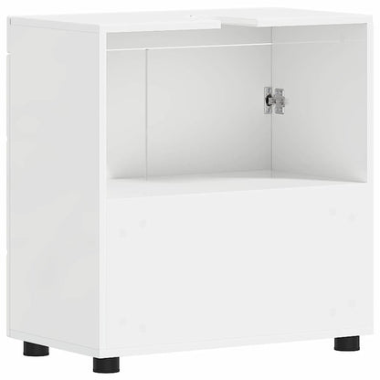 Bathroom Cabinet Set TULUM High Gloss White 60 x 34 x 63 cm