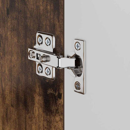 Bathroom Cabinet Set TULUM Smoked Oak 60 x 34 x 63 cm