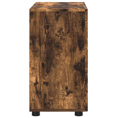 Bathroom Cabinet Set TULUM Smoked Oak 60 x 34 x 63 cm