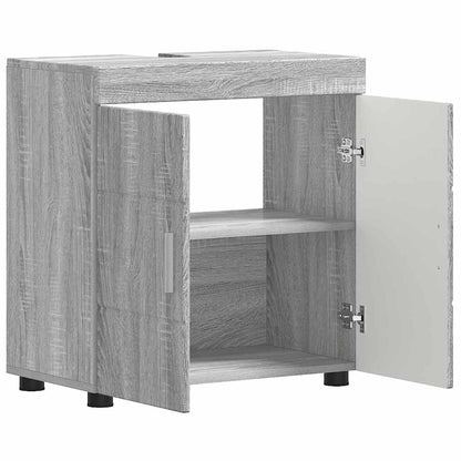 Bathroom Cabinet Set TULUM Grey Sonoma 60 x 34 x 63 cm